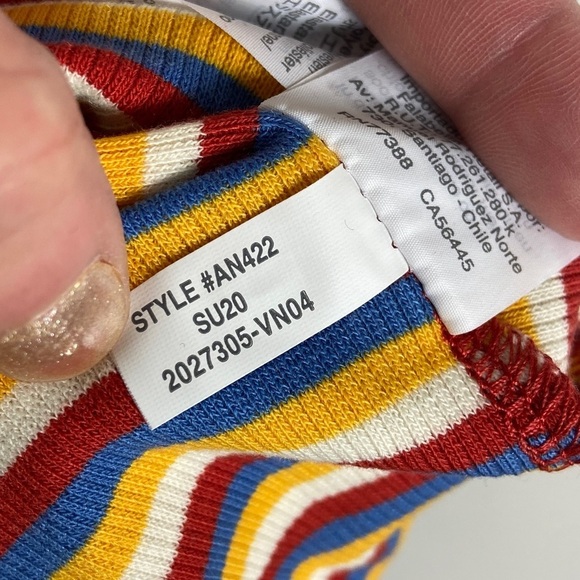 NEW Madewell Ribbed Rainbow‎ Thong Bodysuit Size XS 2020 Style AN422 Square Neck - Picture 11 of 13